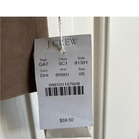NWT J Crew Pants, Brown/Khaki, Size OR - Picture 5 of 5